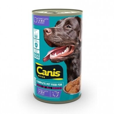 Canis Major konservuotas ėdalas šunims su ėrena 1,25 kg